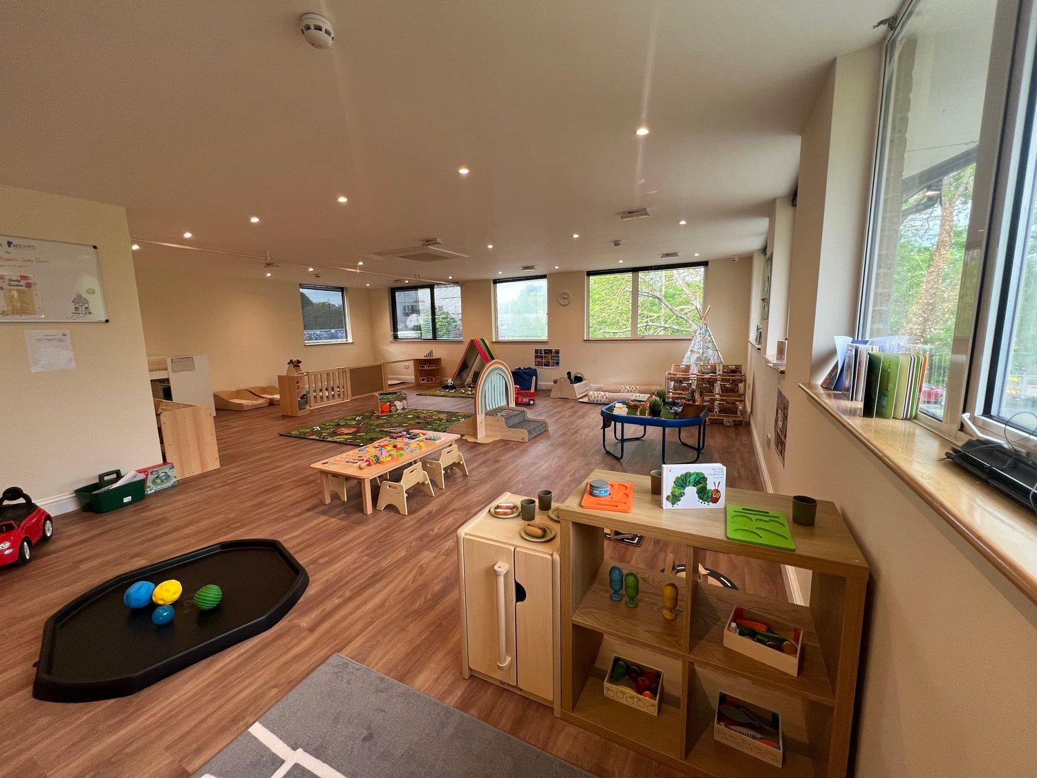 A well-organised activity room supporting a consistent nursery routine